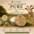 Pure Goat whipped goat tallow balm by LuNatura with grass-fed goat tallow and botanical ingredients