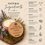 Natural ingredients in Serena Whipped Tallow Balm with grass-fed beef tallow
