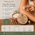 How to use Pure whipped tallow balm by warming a small amount and gently massaging it into dry skin