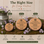 Serena Goat Tallow Balm available in 1 oz, 2.7 oz and 5 oz sizes